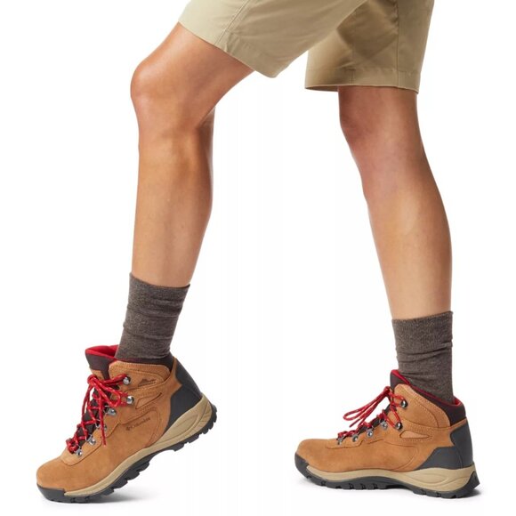 Columbia Newton Ridge Plus Waterproof Amped Hiking Boots | Women’s 11 Elk / Red - Picture 4 of 16